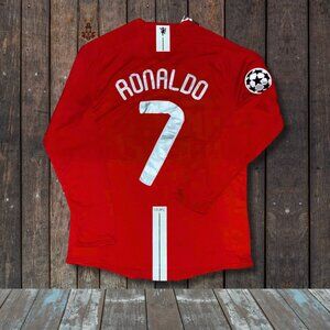 COPY - Vintage Inspired Nike 2007-2008 Manchester United - Ronaldo CR7 #7 Jerse…